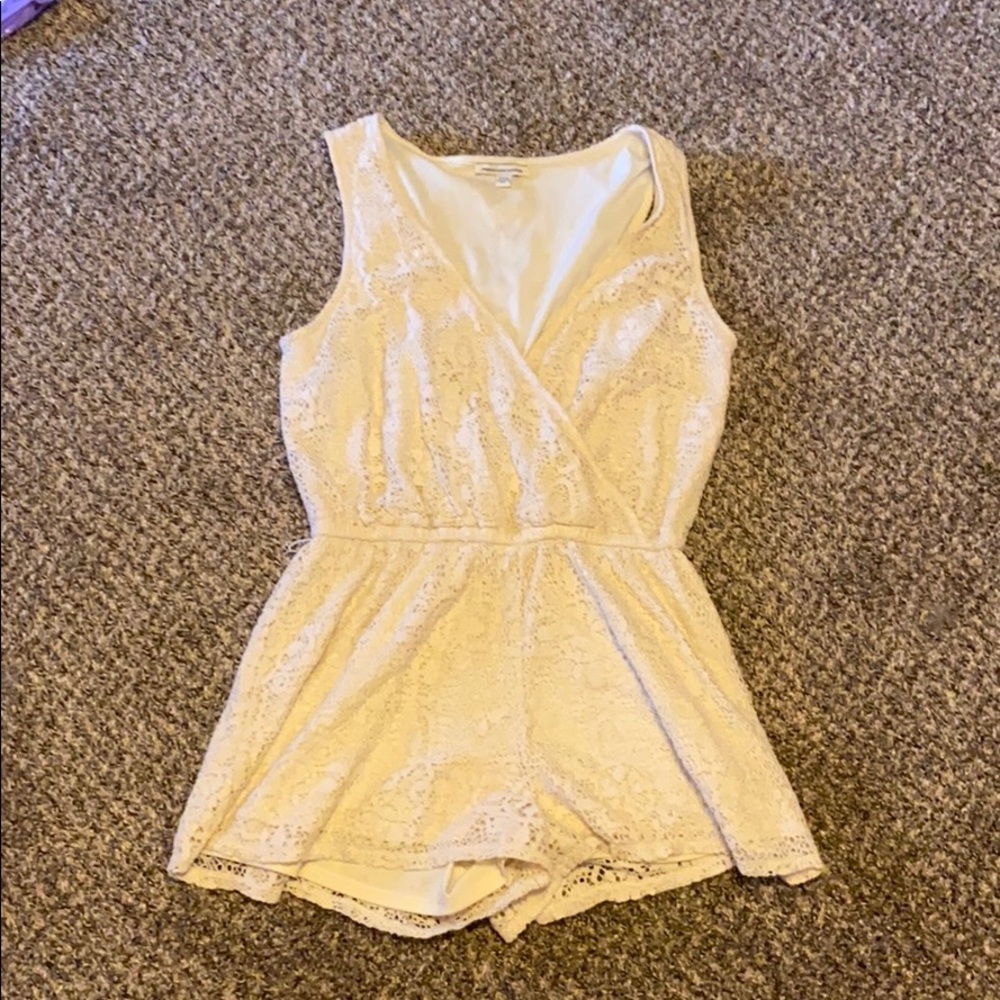 White Lace Romper